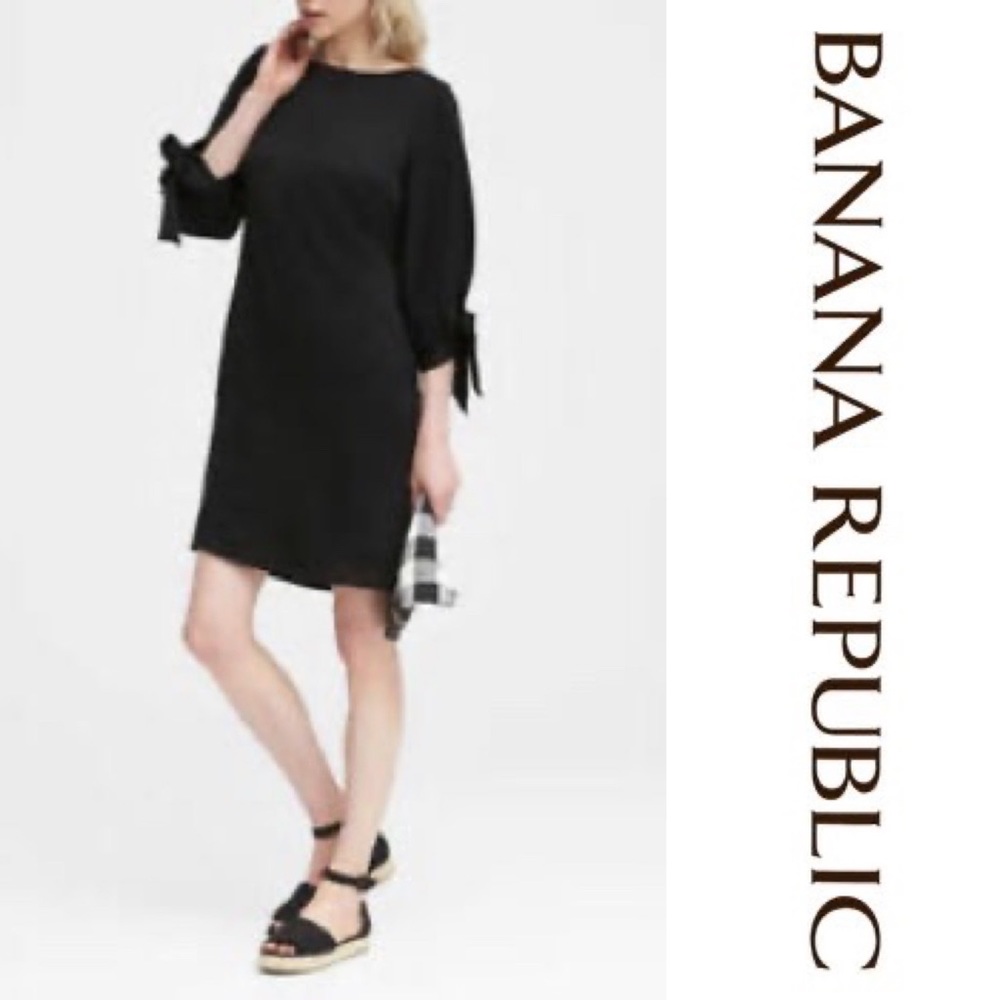Banana Republic Tie Sleeve Dress Sz 10 NWT
